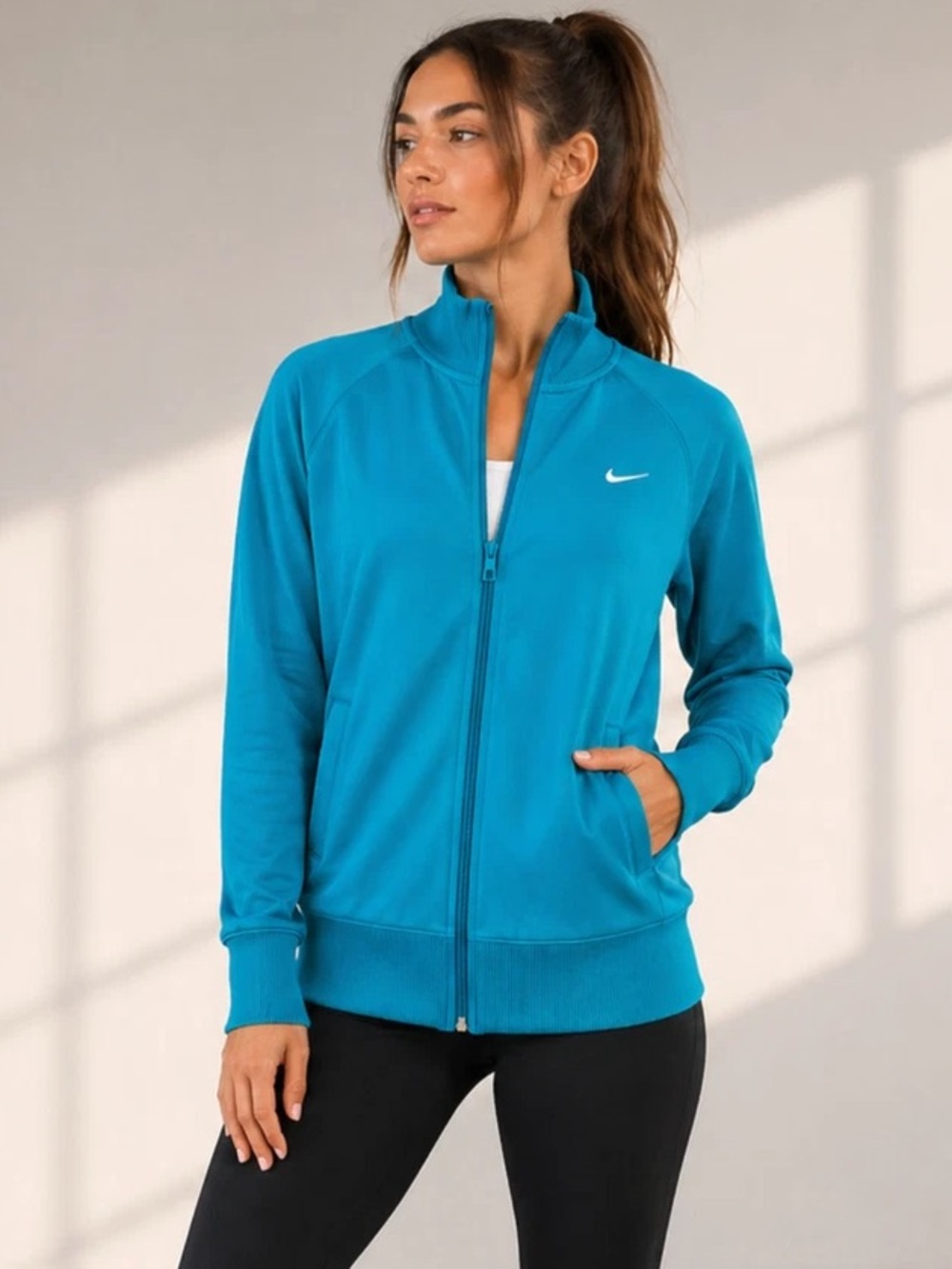 Nike Blue Full-Zip Track Jacket
